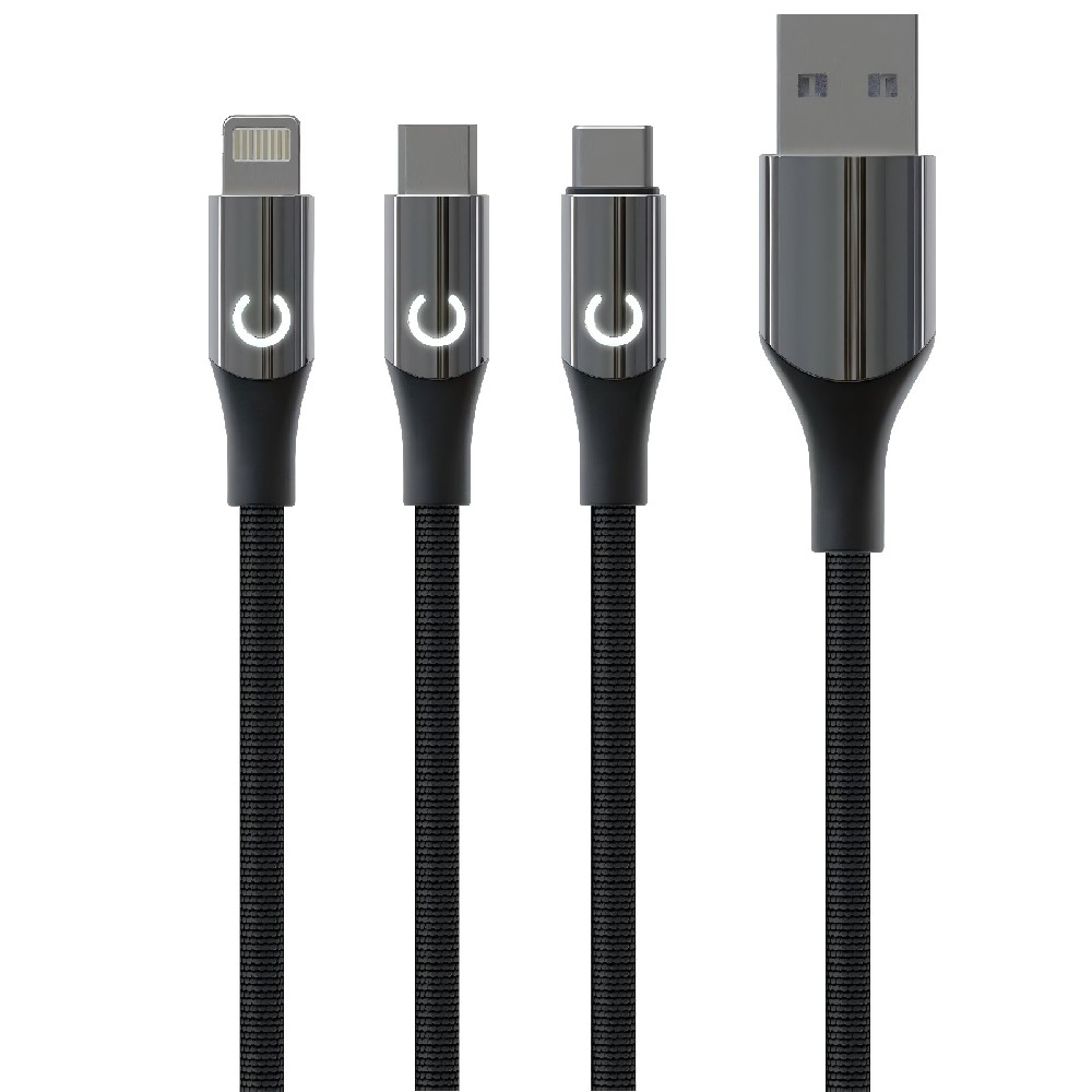 X-FOCUS 1M Braided USB Cable: 3.6A Fast Charging & Stylish Design for Daily Use
